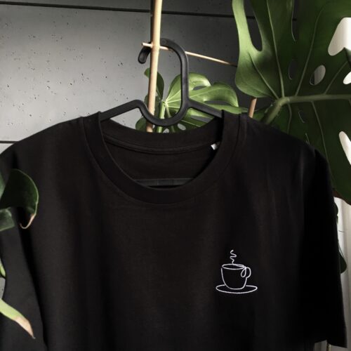 T-shirt Kawa (czarny)